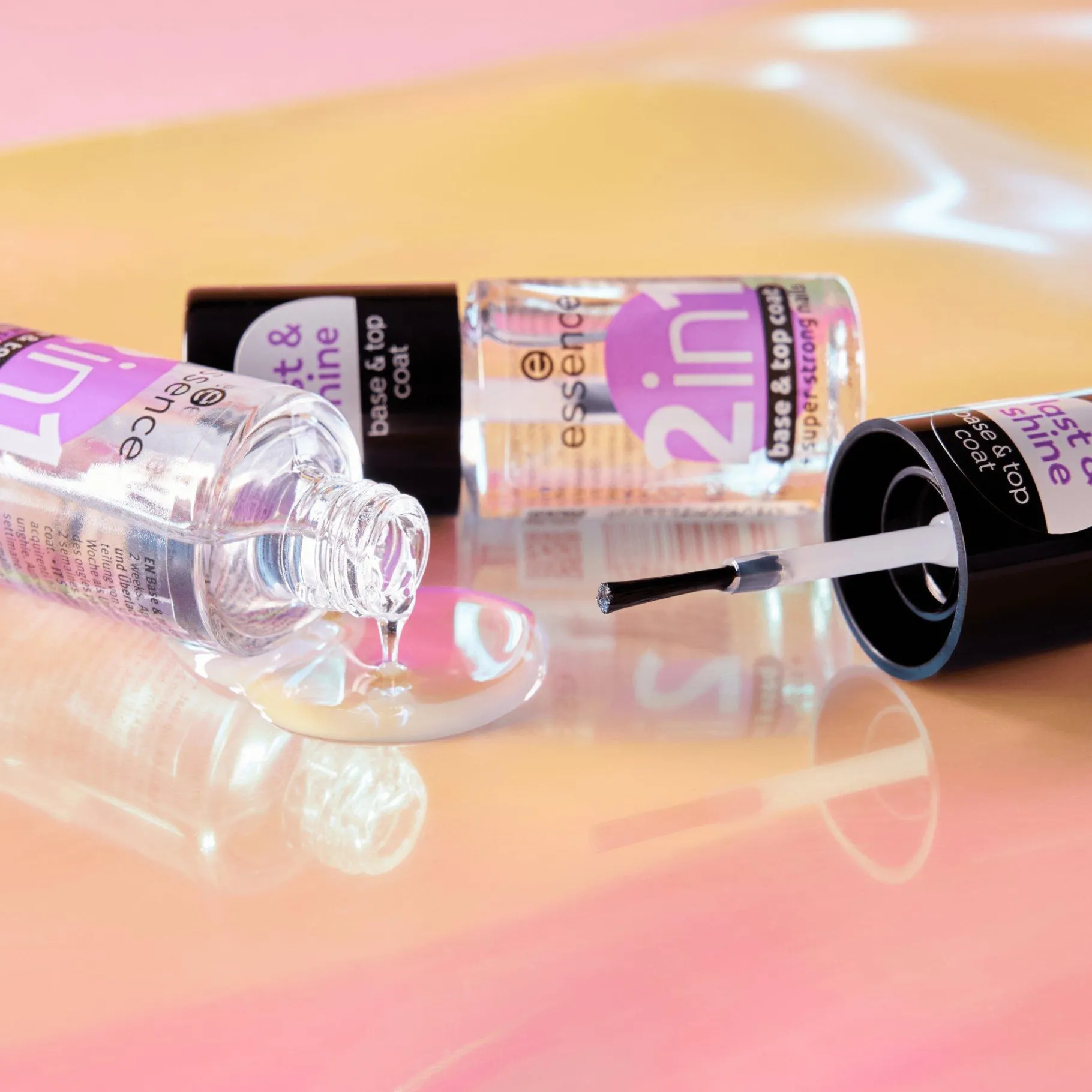 essence Base Y Top Coat>Base de uñas y top coat 2en1