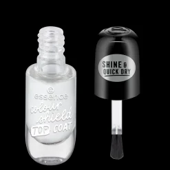 essence Base Y Top Coat>colour shield top coat protector del color