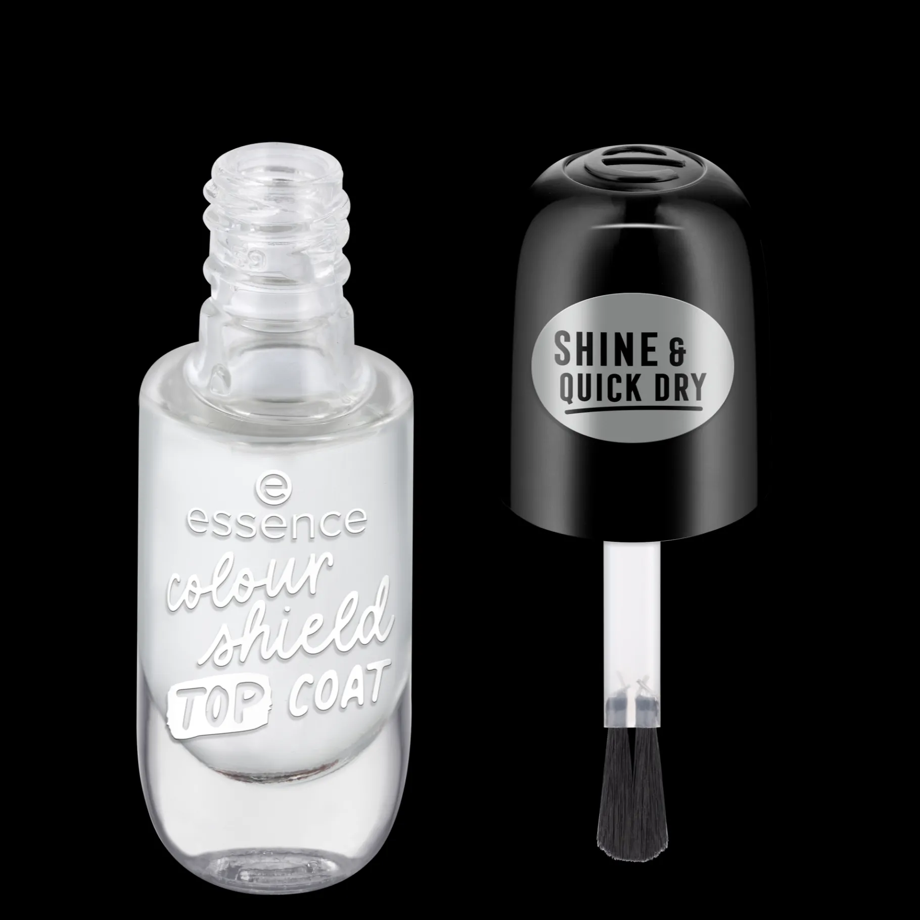 essence Base Y Top Coat>colour shield top coat protector del color