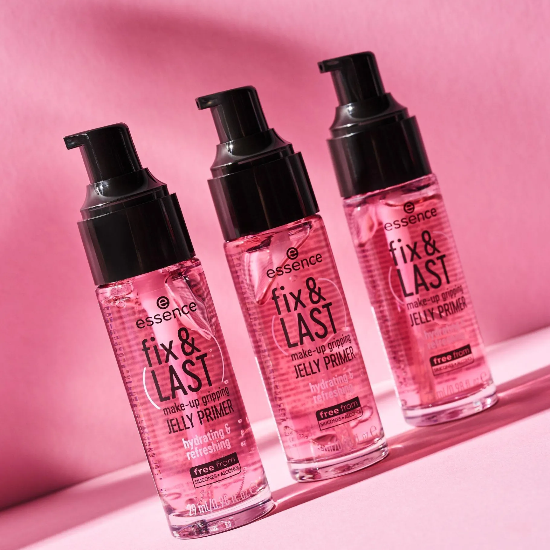 essence Prebase Y Spray Fijador>fix & LAST prebase adherente para el maquillaje