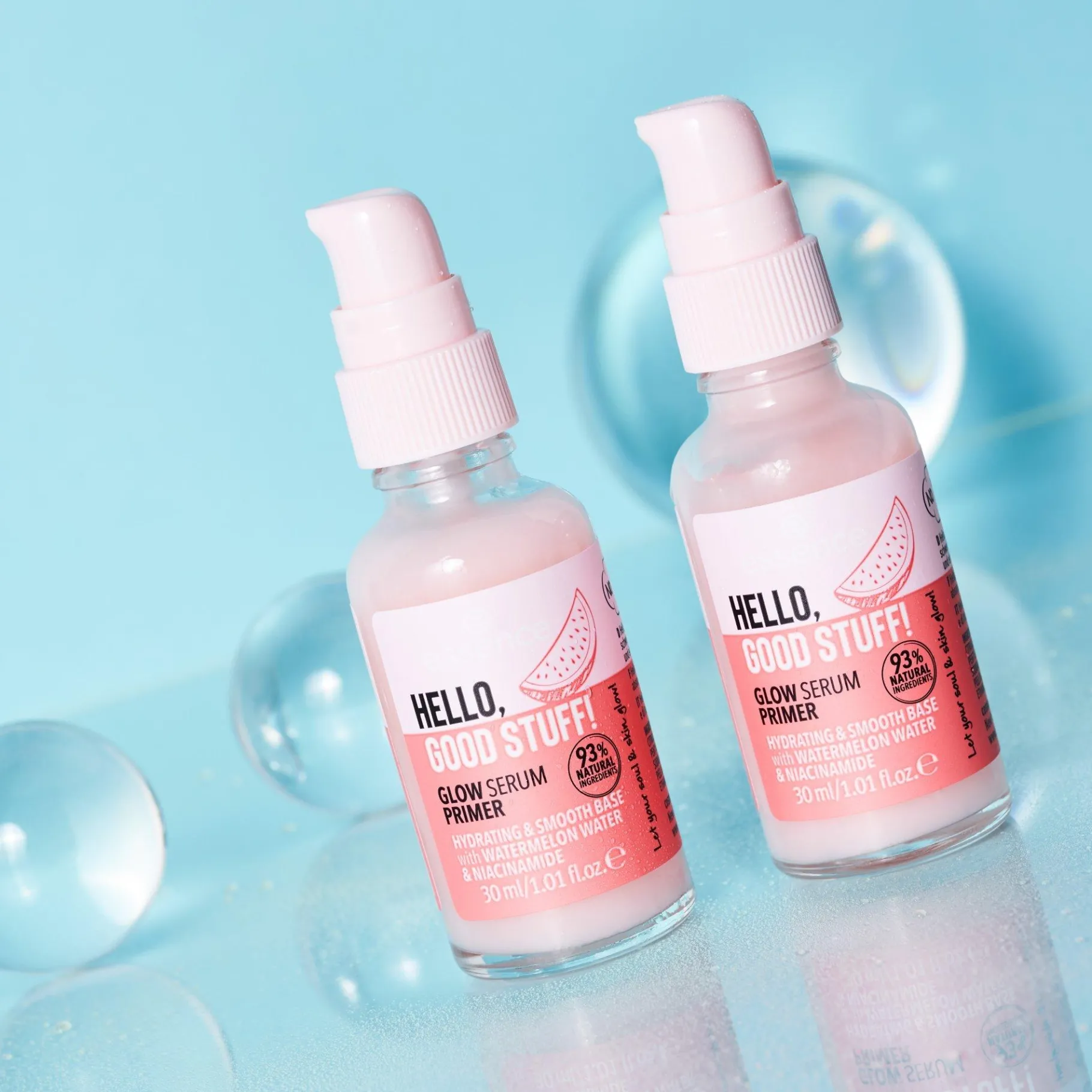 essence Cuidado Facial|Prebase Y Spray Fijador>HELLO, GOOD STUFF! GLOW sérum prebase iluminador