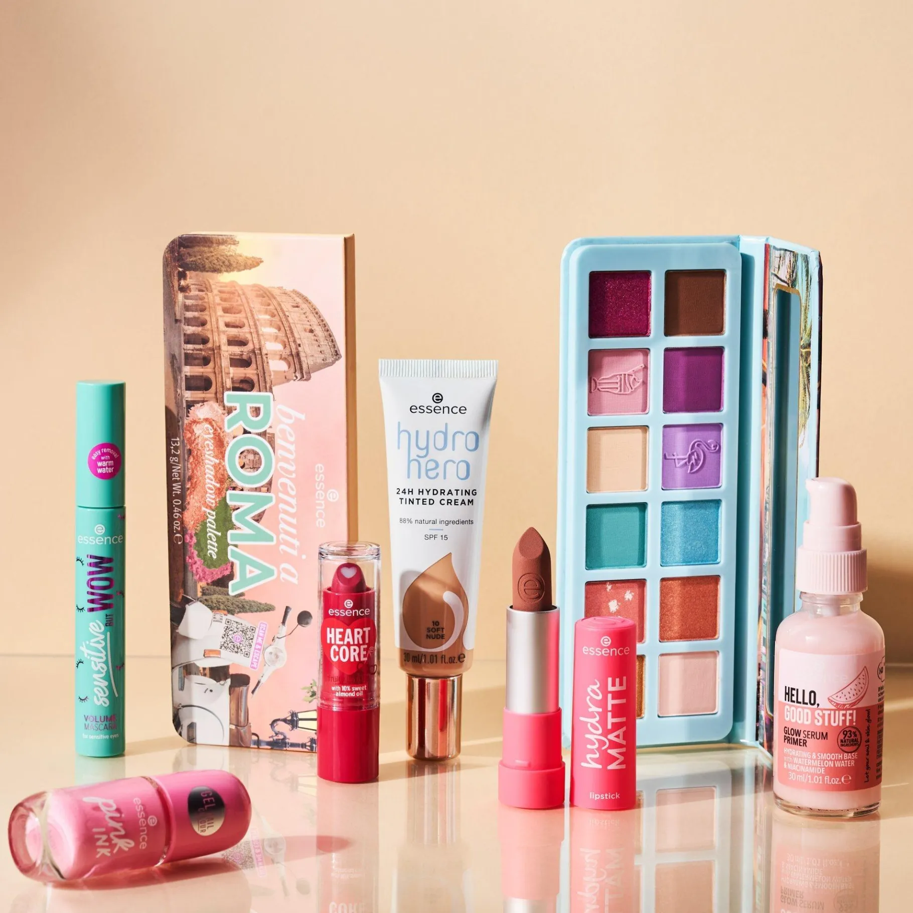 essence Cuidado Facial|Prebase Y Spray Fijador>HELLO, GOOD STUFF! GLOW sérum prebase iluminador