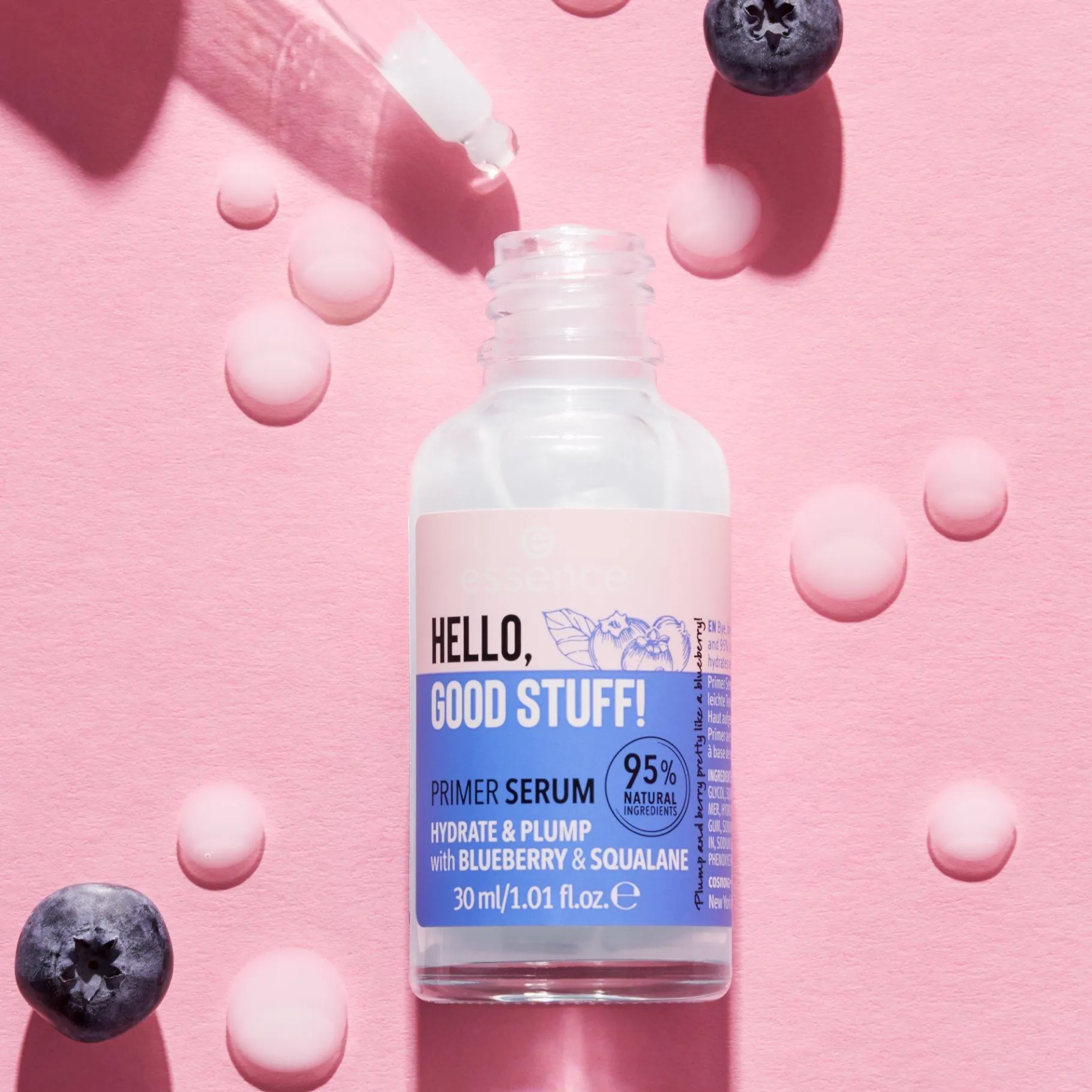 essence Cuidado Facial|Prebase Y Spray Fijador>HELLO, GOOD STUFF! HYDRATE & PLUMP prebase sérum
