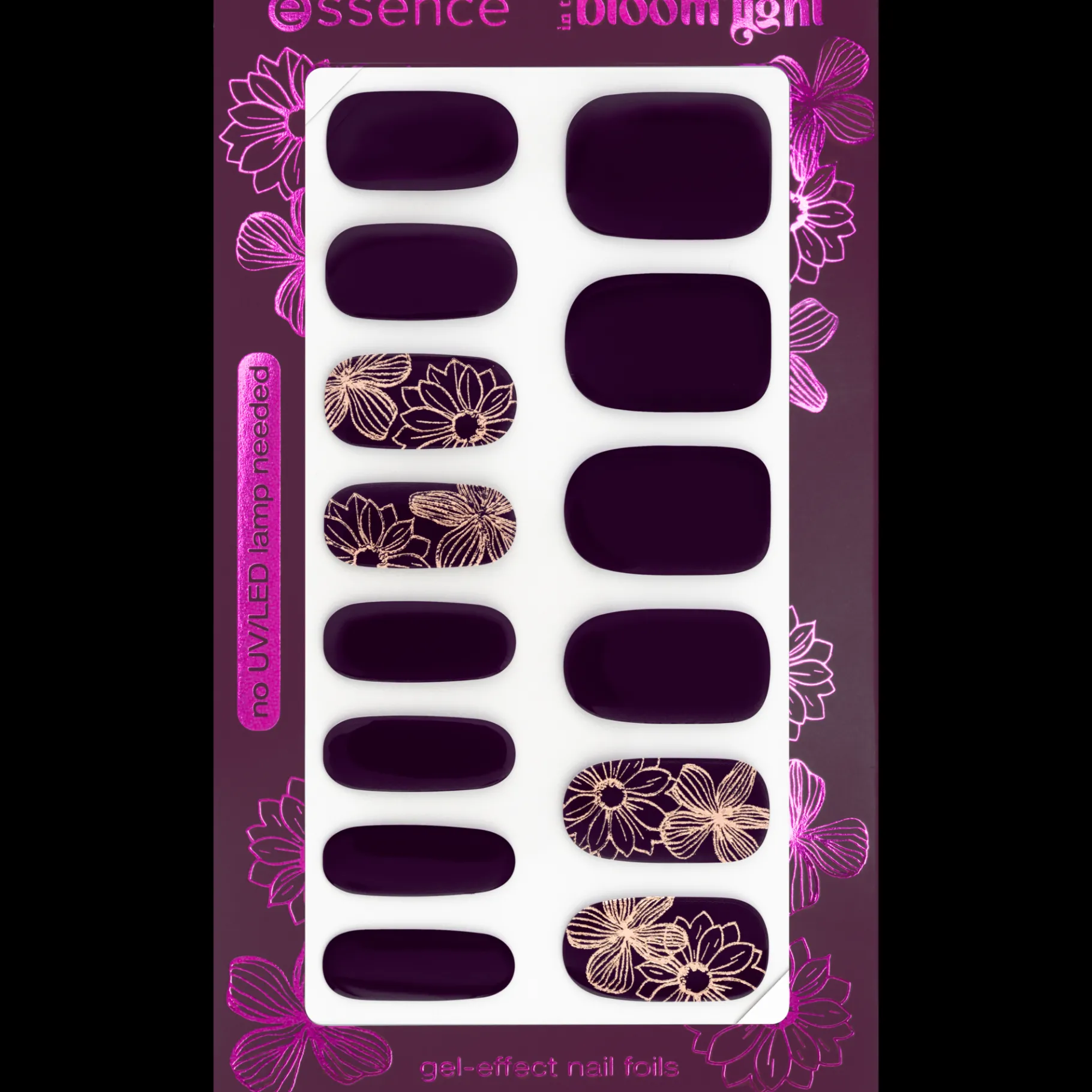 essence Decoración De Uñas>láminas de uñas efecto gel in the bloom'light