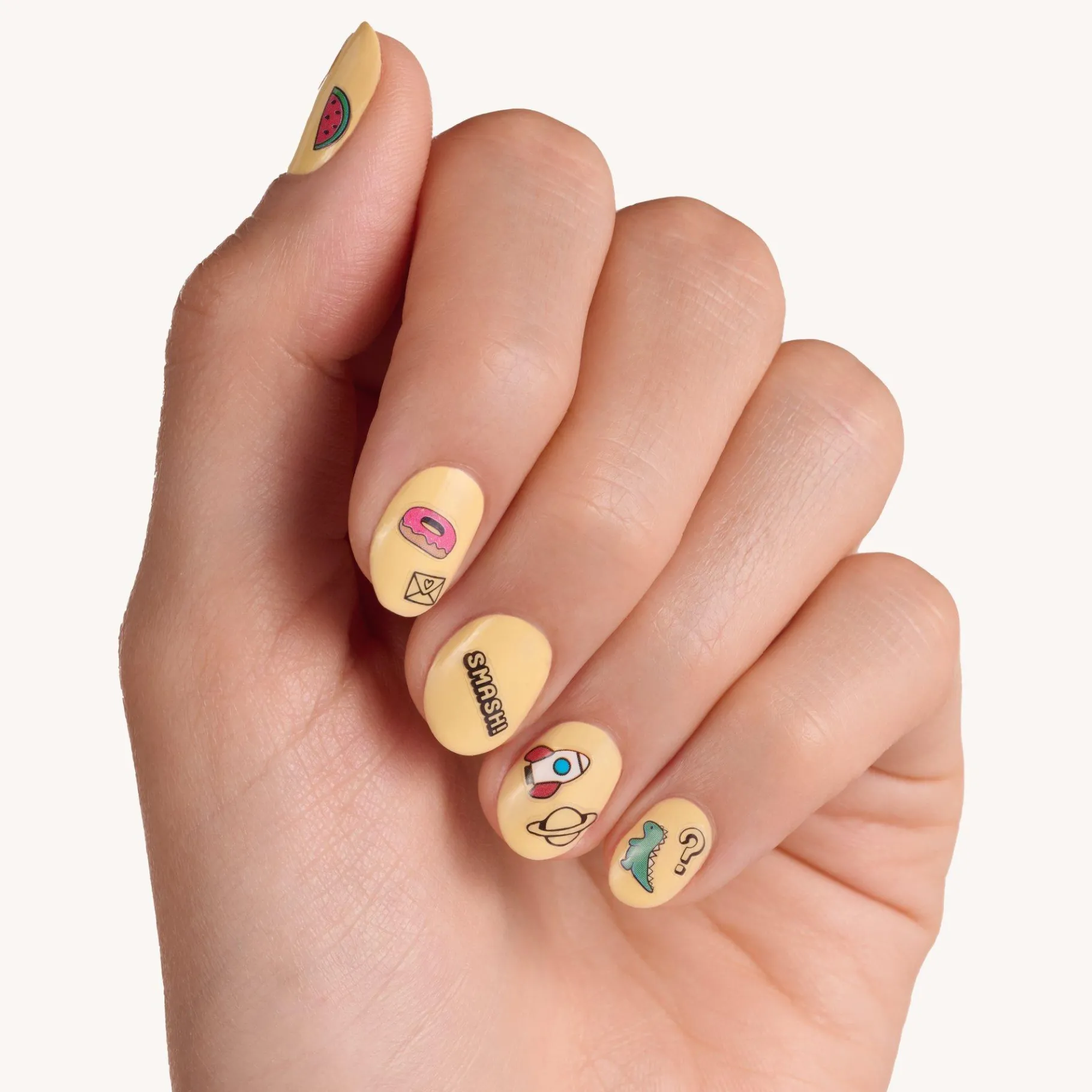essence Decoración De Uñas>pegatinas para uñas happiness looks good on you