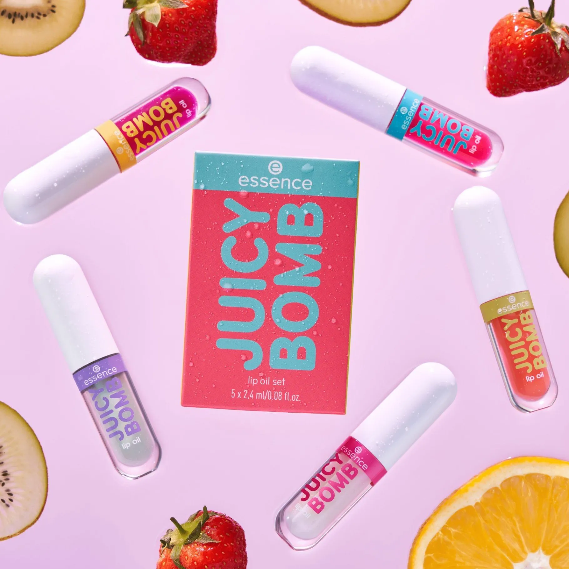 essence Cuidado Labial>Set de aceites labiales JUICY BOMB