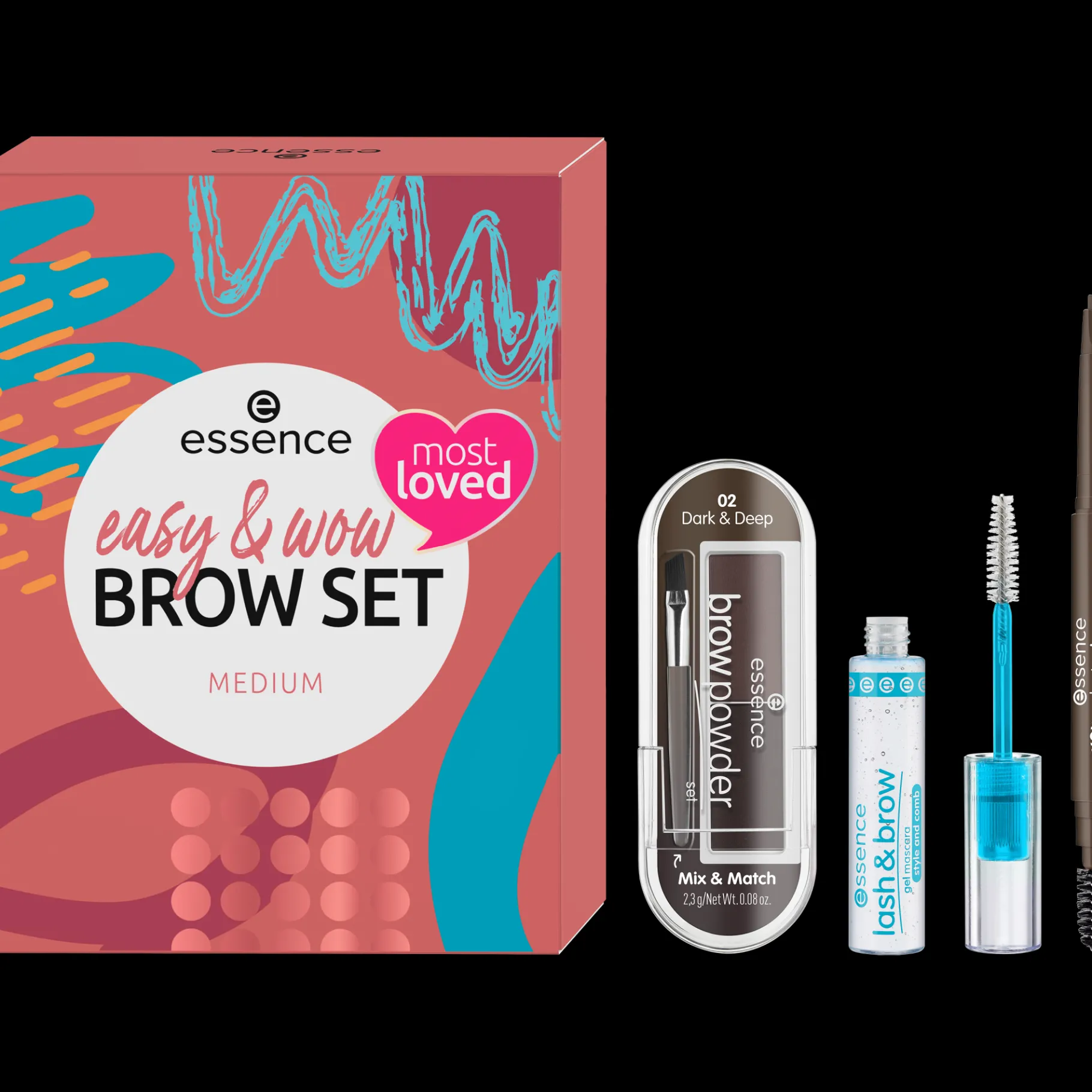 essence Cejas>Set de cejas easy & WOW medium