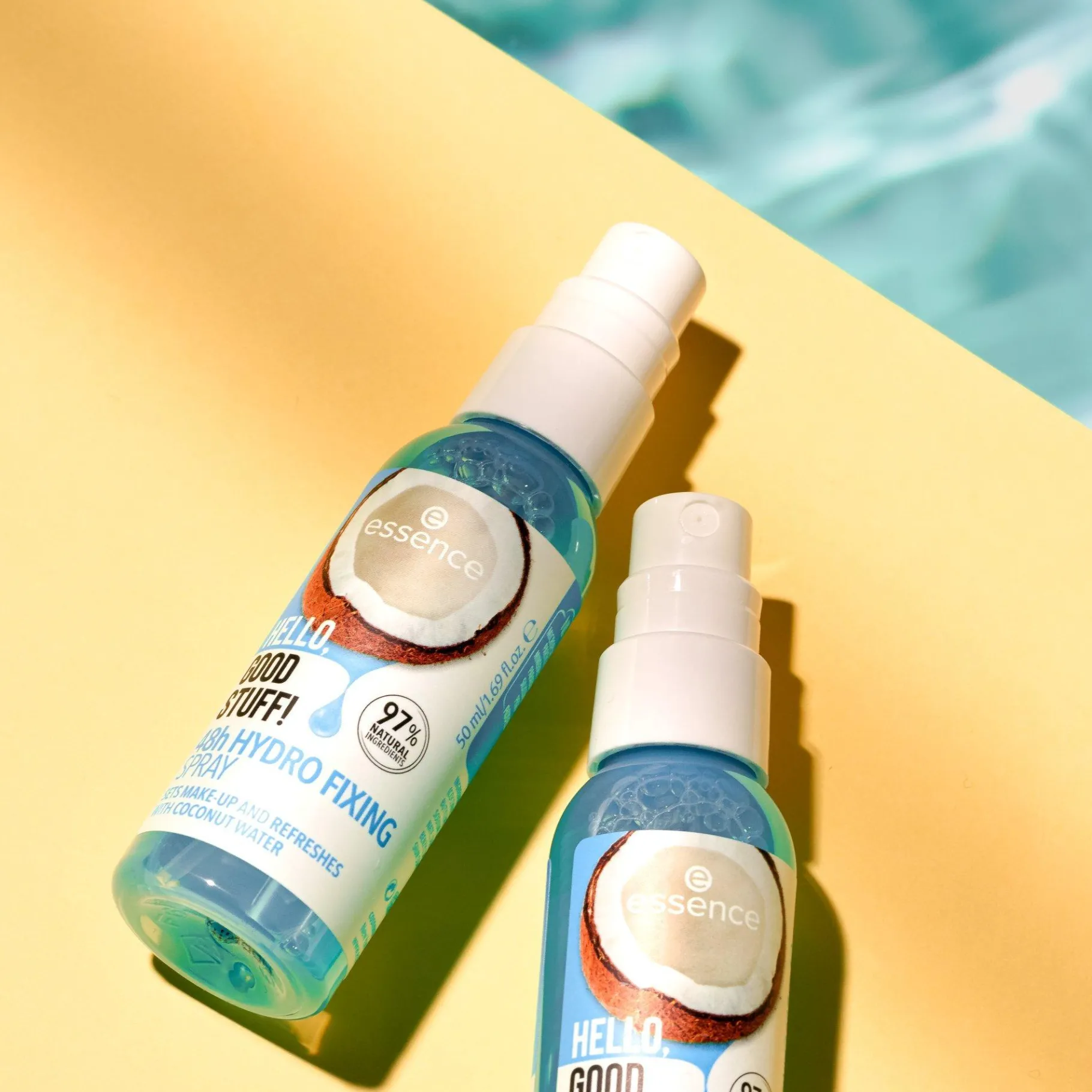 essence Prebase Y Spray Fijador>SPRAY FIJADOR HIDRATANTE 48h HELLO, GOOD STUFF!