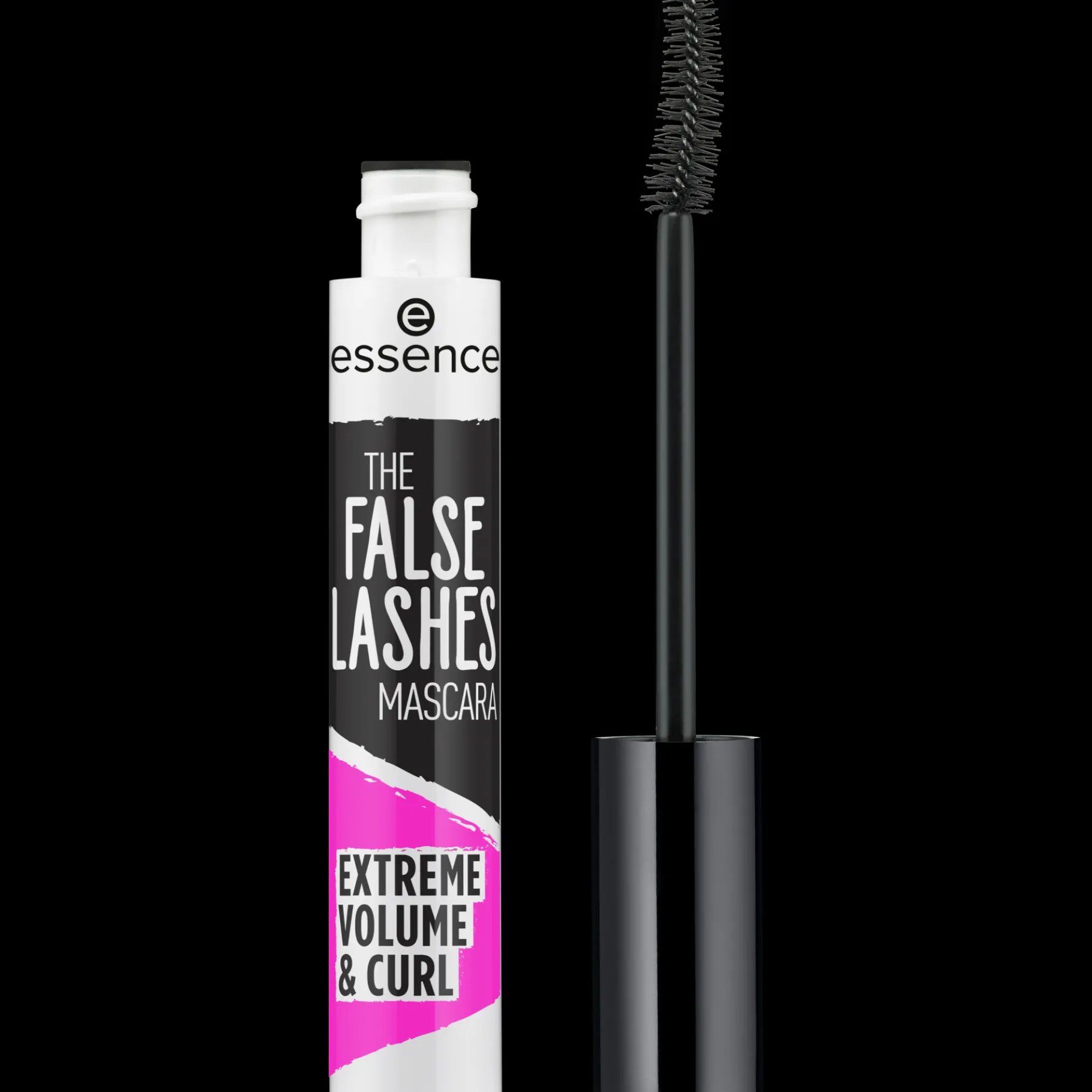 essence Máscara>THE FALSE LASHES máscara de pestañas volumen y rizo extremos