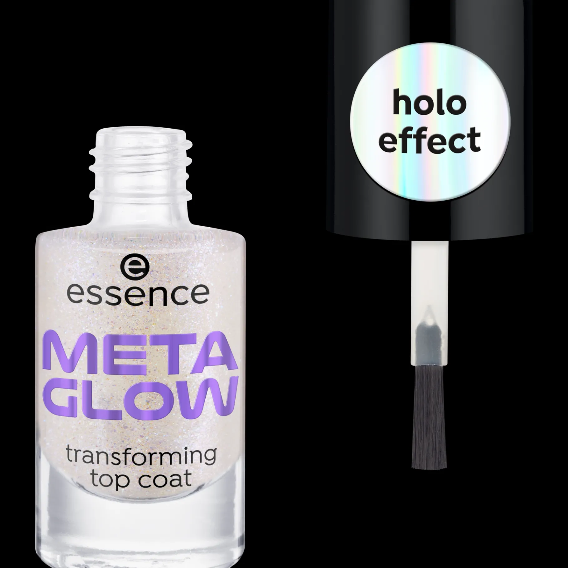 essence Base Y Top Coat>Top coat transformador META GLOW